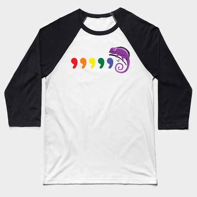 Karma Chameleon Flag Colors by Tai's Tees Baseball T-Shirt by TaizTeez